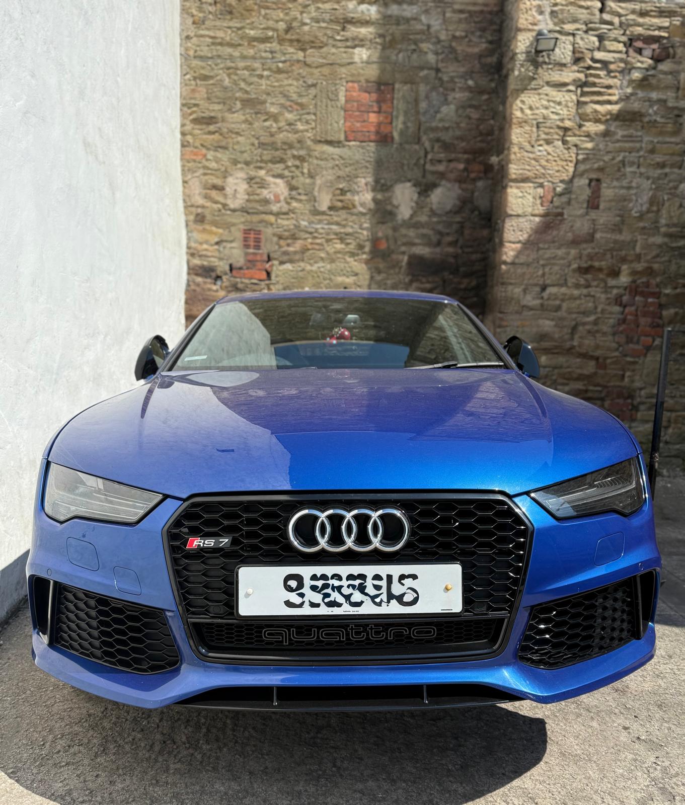 Audi RS7 in for new tyres at RS Tyres in Burnley